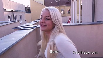 Blonde Gives Blowjob On Roof Top Pov