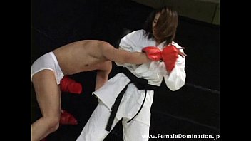 Petite Mistress Is Powerful As She Defeated A Weak Masked Slave