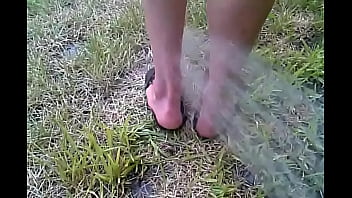 Wife Cools Off Her Hot Feet
