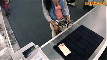 Pretty Ebony Pounded At The Pawnshop For The Golf Clubs