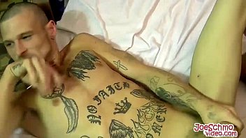 Big Bad Boy Jarvis Gets A Big White Hard Dick In His Mouth