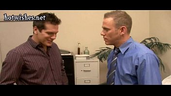 Tatoo Gay Gets His Ass Pounded On The Desk