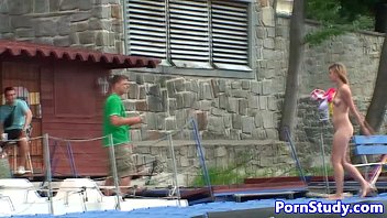 Public Nude Fetish Eurobabe Rides Waterbike