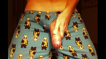Big Cock Masturbating Hands-free Cum Huge Load On Table
