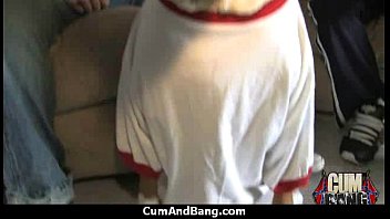 ?cum Slut Introduced To Bukkake 22