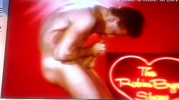 Sexy Muscled Male Dancer Selfsuck On Live Tv Show.