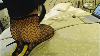 Crossdresser Teasing On The Bed