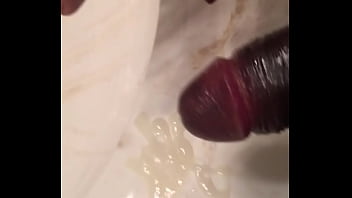 Big Black Dude Shoots Massive Load