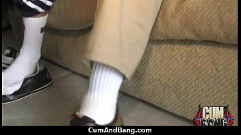 Ebony Entertains A Group Of Whites 8 - interracial, blowjob, group, ebony, oral - Video 5622351