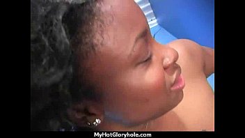 Gloryhole Secrets Ebony Sucking Off Strangers Pov 18 - sucking, interracial, blowjob, ebony, oral, gloryhole - Video 5621554