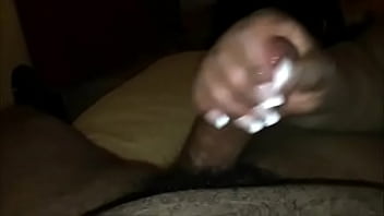 Ebony Couple Handjob With Lub