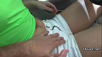 Petite 18yo Pigtailed Teen Sucking Friend