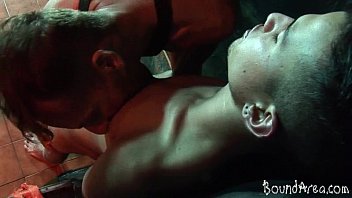 Kinky Older Dude Binds A Gay Boy For Oral Sm Play