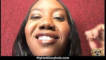Gloryhole Secrets Ebony Sucking Off Strangers Pov 9 - sucking, interracial, blowjob, ebony, oral, gloryhole - Video 5696945