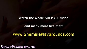 Big Booty Tgirl Jerks Off