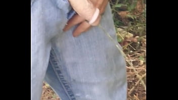 My Man Pissing Outside!