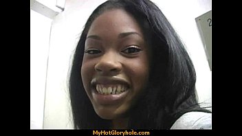 Ebony Confesses Her Sins At Gloryhole Admissions! 26 - sucking, interracial, blowjob, ebony, oral, gloryhole - Video 5576144