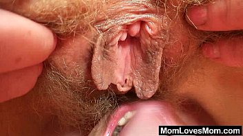 Unshaven Amateur- Gets Toyed By Perverse Blond Dame - lesbian, milf, skinny, amateur, mature, old, toys, hairy, cougar, hirsute, aged - Video 5682609