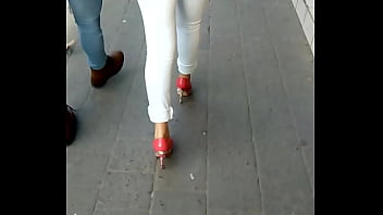 Culo En Leggins Blanco