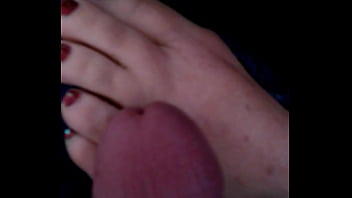 Raven' Feet Rubbed By Cock