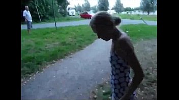 German Skinny Teen Teen Parking Small Titts