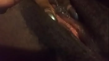 Ebony Girl Playing With Her Juicy Pussy