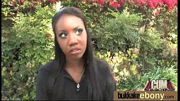 Black Pornstar Debut Bukkake 8 - interracial, blowjob, group, cocks, gangbang, oral, bukkake - Video 5611776