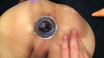 Gapping My Butthole With A Buttplug _ Glass Toy