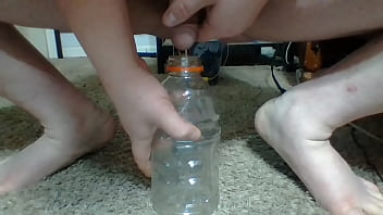 Tim Pees In Bottle