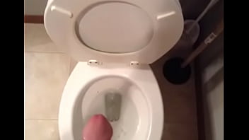 My Bf Shooting Load Huge Load In The Toilet
