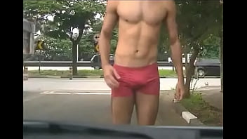 Pelado Exibicionista Na Rua Em São Paulo