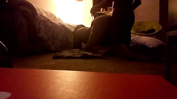 Big Ass Juicy Brown Chick Suck Then Fucked At Home