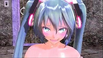 Mmd Hatsune Miku Rides Traffic Cone