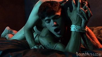 Masked Old Dominant Backdoor Fucks A Bound Twink