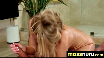 Nurumassage Teen Slides Oily Pussy On Cock 29