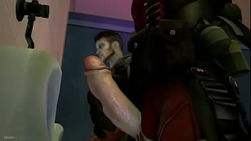 [video ] Deadpool Y Dmcdante Están Teniendo Un Buen Rato En El Baño De Hombres