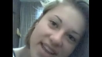 Girl Having Fun With Webcam