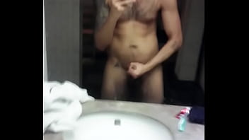 Tattooed Man Jerking Off