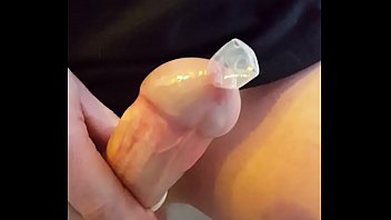 Masturbating My Cock With Condom