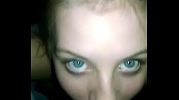 Blonde With Blue Eyes Sucks Cock
