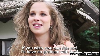 Czech Babe Bunny B. Screwed Outdoors For A Few Bucks