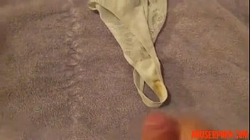 Cumming Used Thong Wife Again Man Porn Om