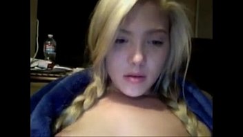 Blonde With Long Hair Magy Is Rubbing Her Pussy In Front Of Her Web Cam Perfect Girls