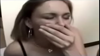 Girl Gets Her Mouth Completey Full With Cum