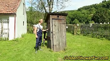 Pee Soaked Slut Cumshot