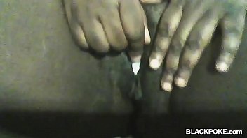 Black Babe Has Fun Time With Her Pussy Close Up