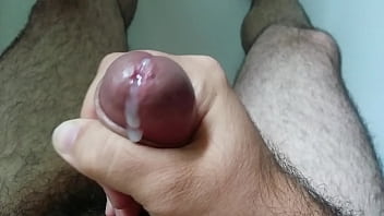 Hard Penis Dry Handjob And Cum