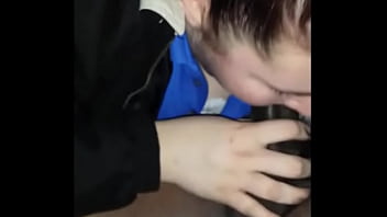 Chubby Gal Eating A Black Dick For Dinner