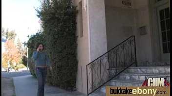 Ebony Babe Sucks Too Many White Cocks 3 - interracial, blowjob, group, cocks, gangbang, oral, bukkake - Video 5315740