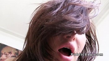 Busty Brunette Beauty From Public Fucks